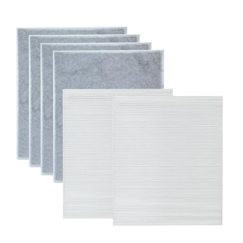 PUREBURG AC-FT33 交換用フィルターモデル ツインバード(TWINBIRD)との互換性ありAC-E944W & AC-5945DBR 空気清浄機, 2入 H13 HEPA集塵フィルター + 脱臭フィルター(4入)